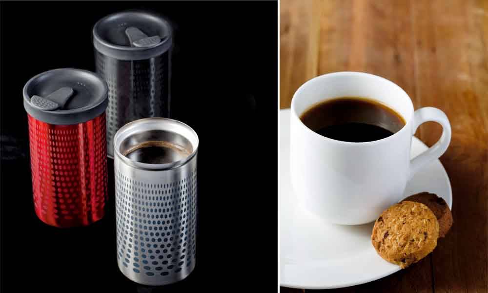 【新鮮開箱】新發明  手壓咖啡保溫杯