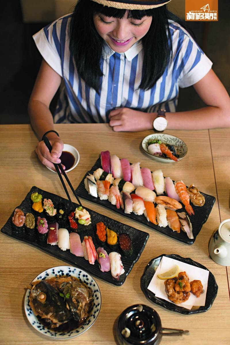 東京旅遊 ￼￼吃手握壽司最重要是飯和魚生入口不會分離，米飯味道酸中帶飯的香甜，不會搶了海產的鮮甜味道。