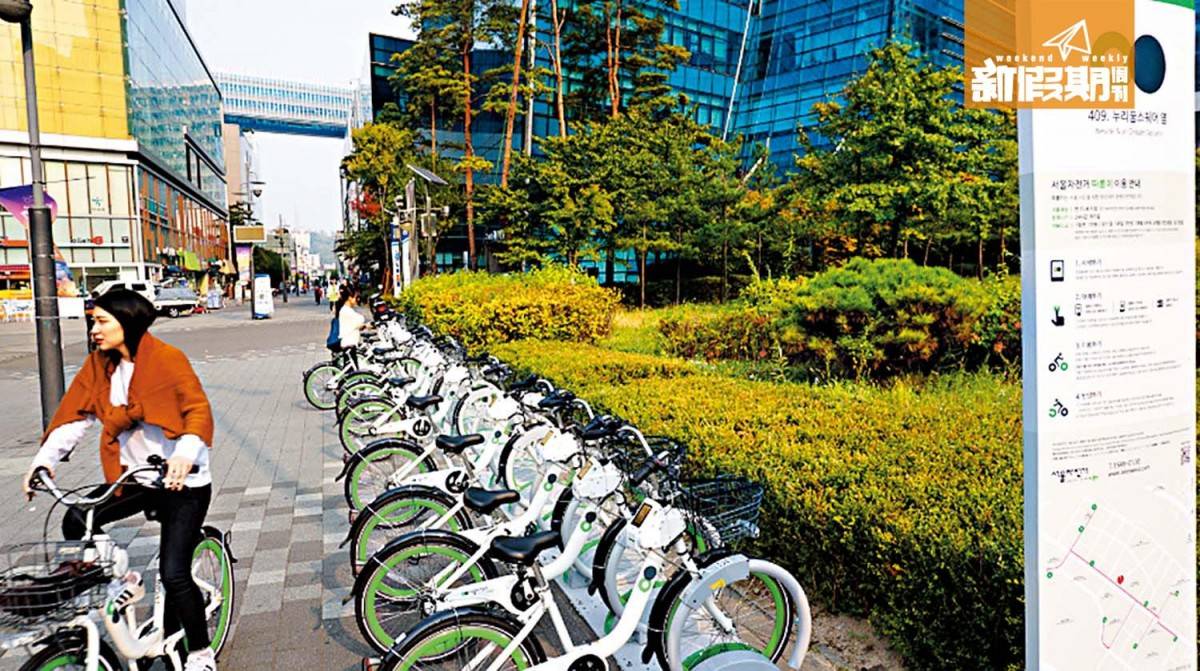 Seoul Bike 暫時設有144個租車點，但每個點 只有不出十架單車，先到先得。
