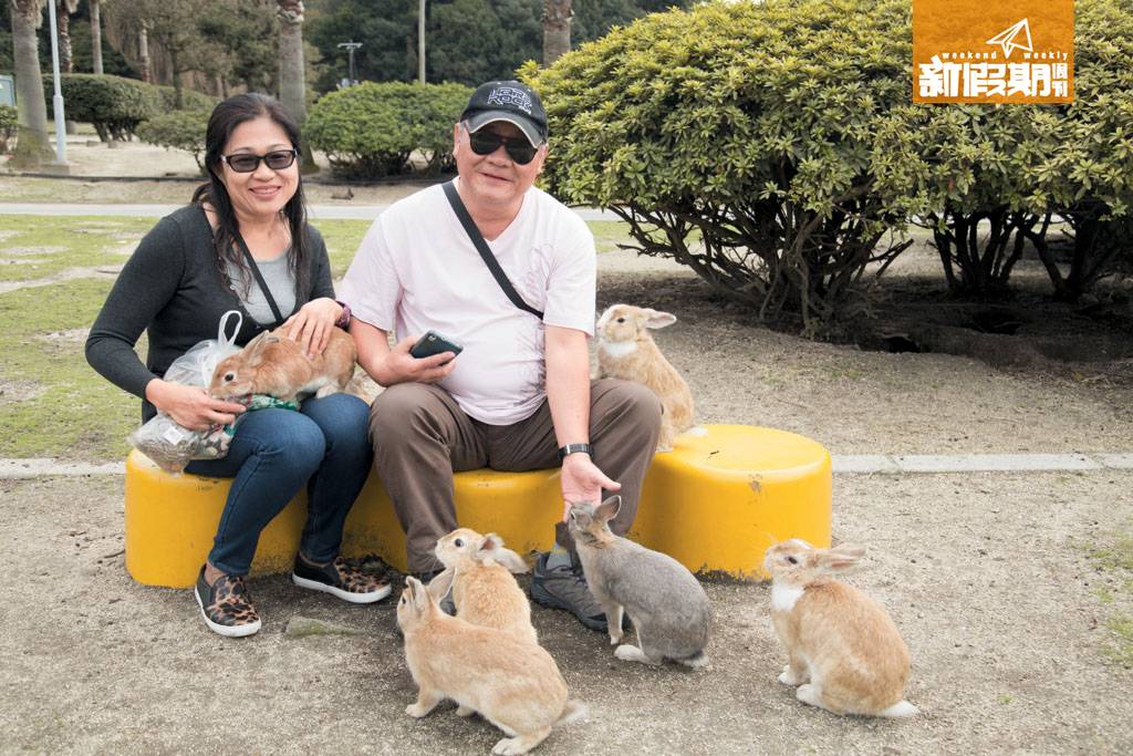 香港遊客 宋生宋太 「專登過來玩兔，來到先知道有得住宿，好後悔冇預約！」
