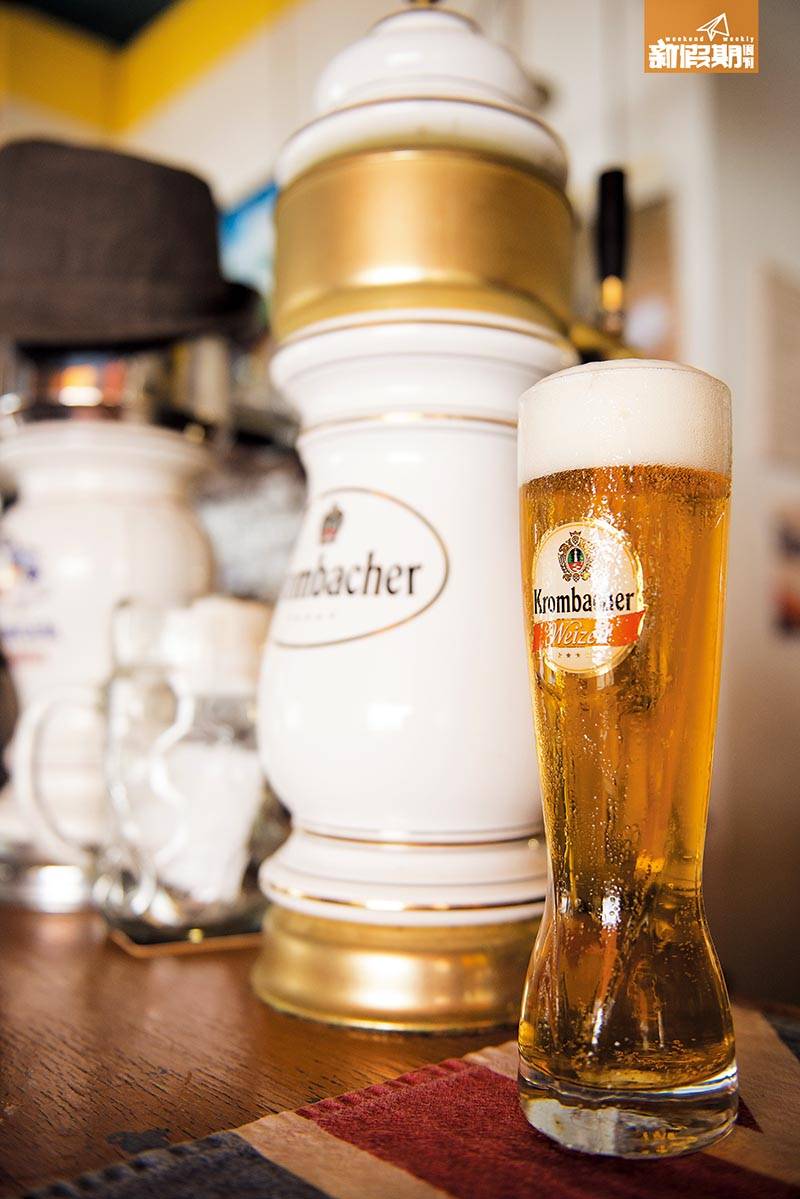 梅窩 餐廳有德國生啤供應，$40-$45/杯，跟燒烤最配。