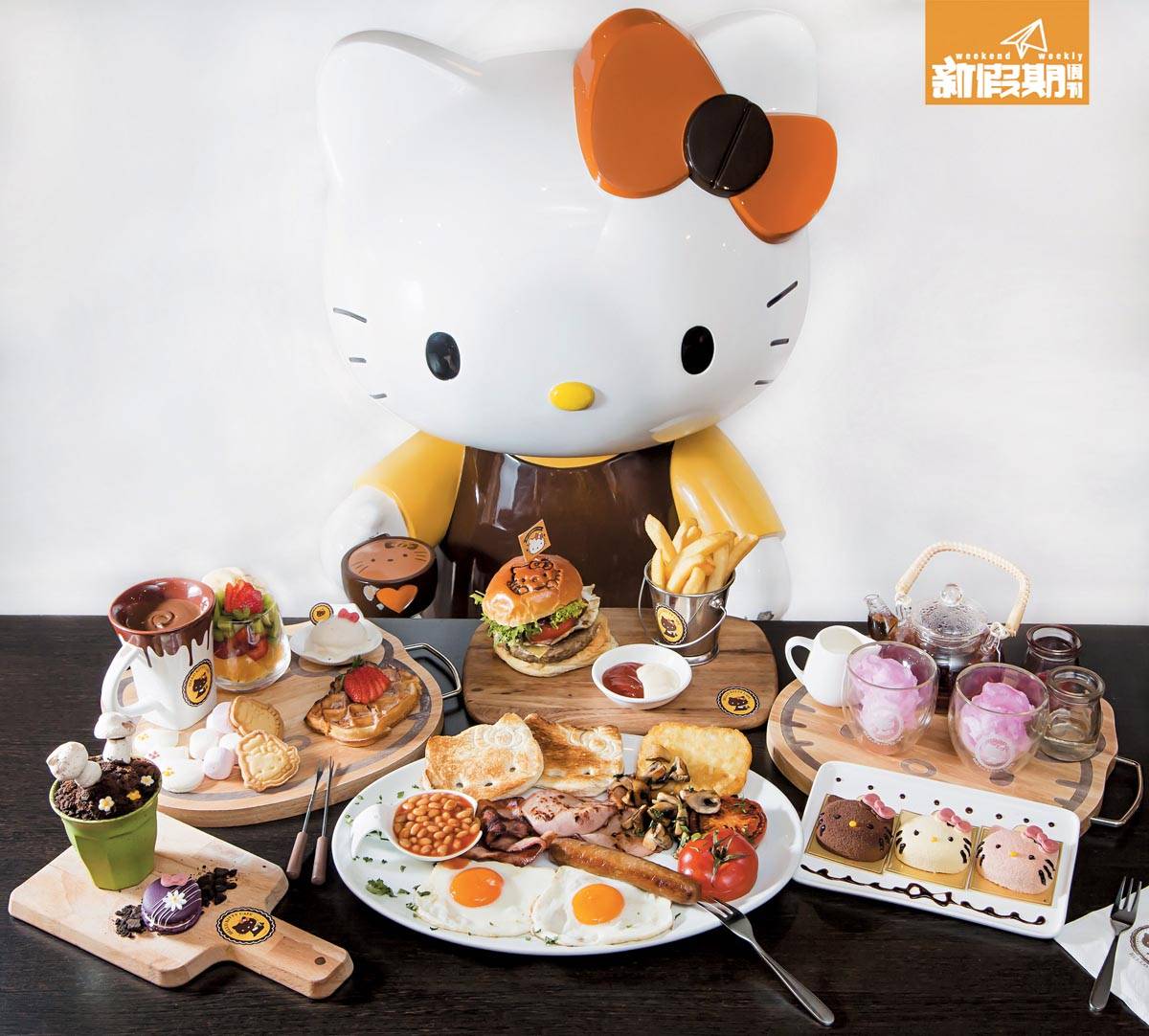 Hello Kitty Cafe 甜品由AUD6.9-18.9/HK$43-117 鹹食由AUD8.9-14.9/HK$55-92