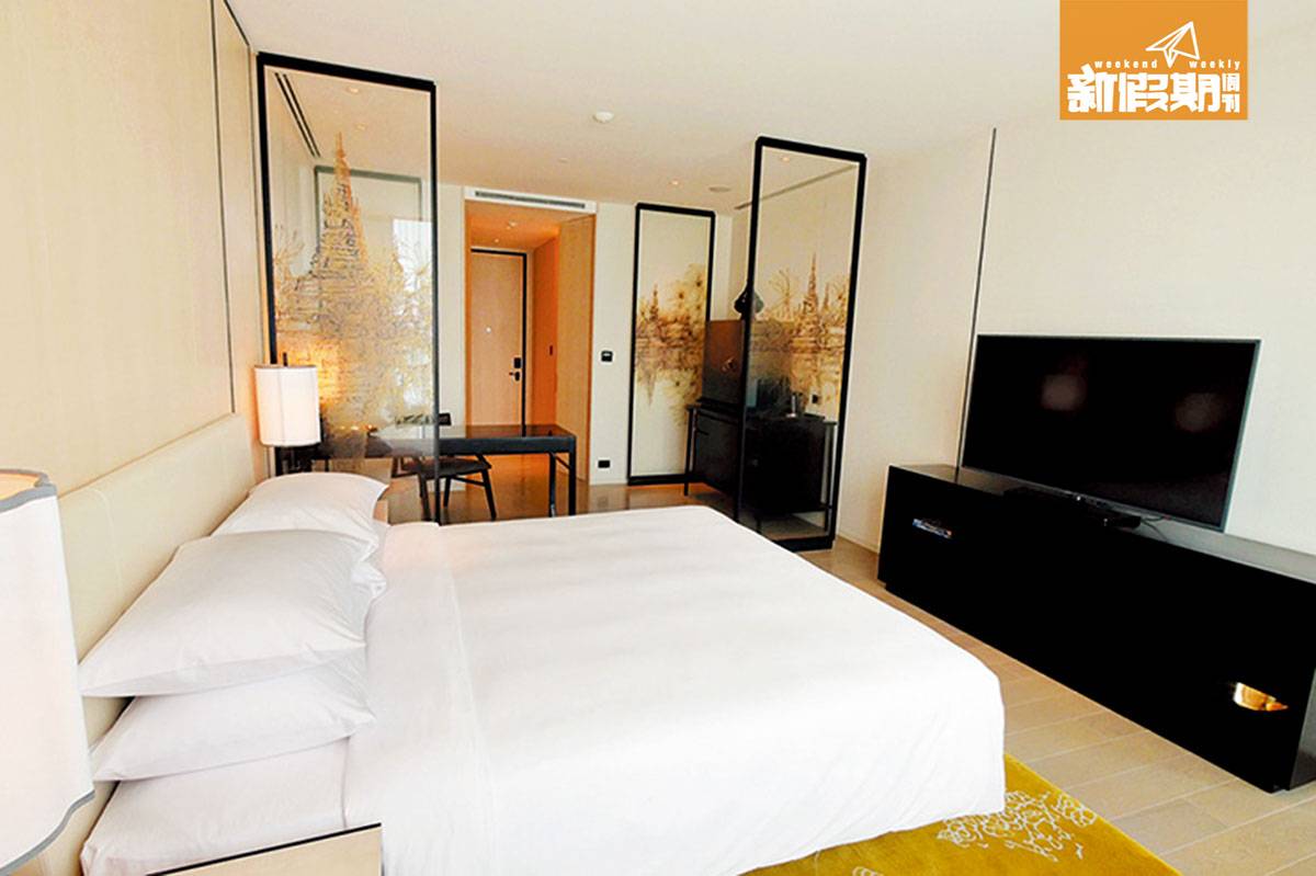 曼谷 新酒店 2018 套房有四種房型，「最細」的一款面積都有五百多呎。