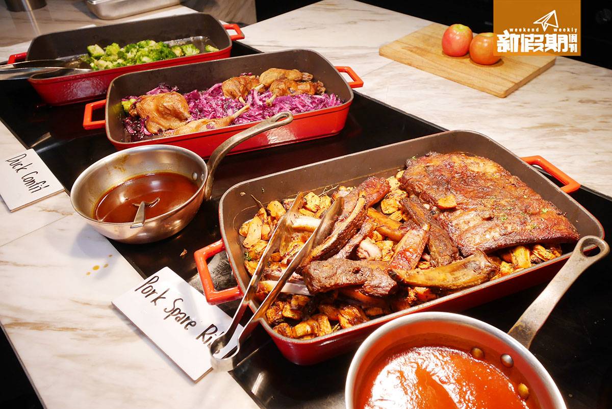 曼谷buffet 肉類也不輸蝕，有燒牛肋骨、油封鴨等。