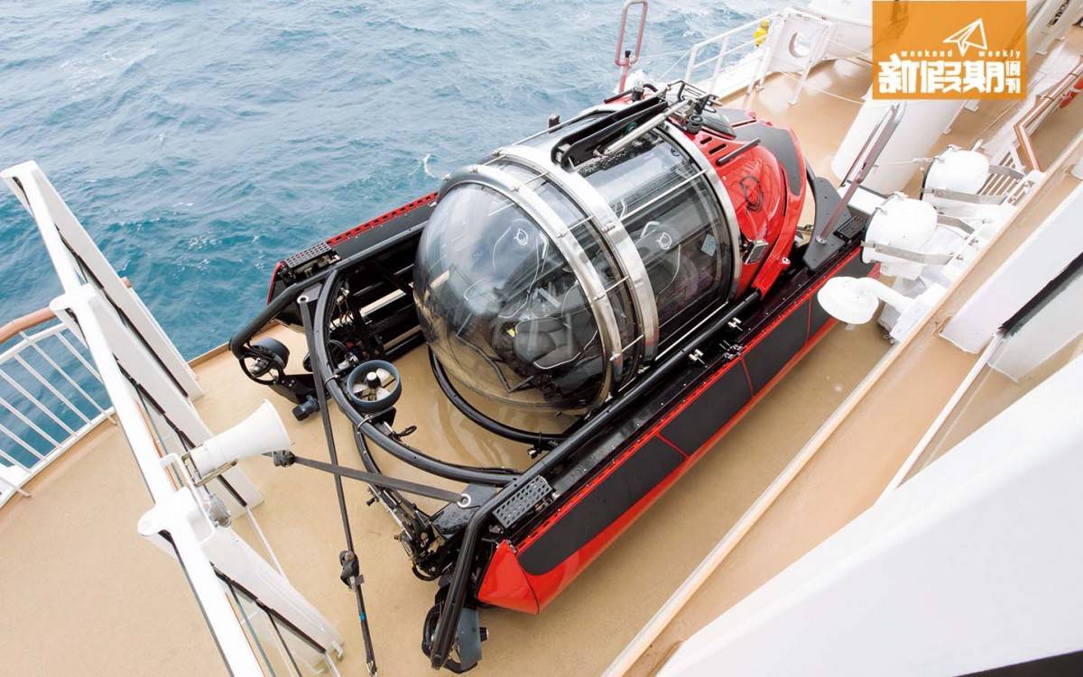 星夢郵輪 兩艘海底觀光潛水艇仍有待發牌，屆時就可以下水睇海底世界！