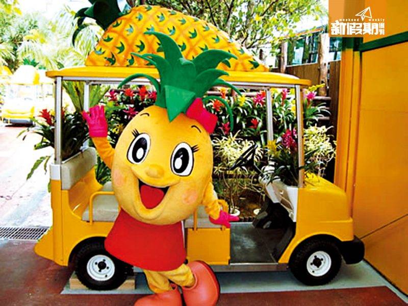 沖繩 懶人包 可愛的菠蘿character公仔。