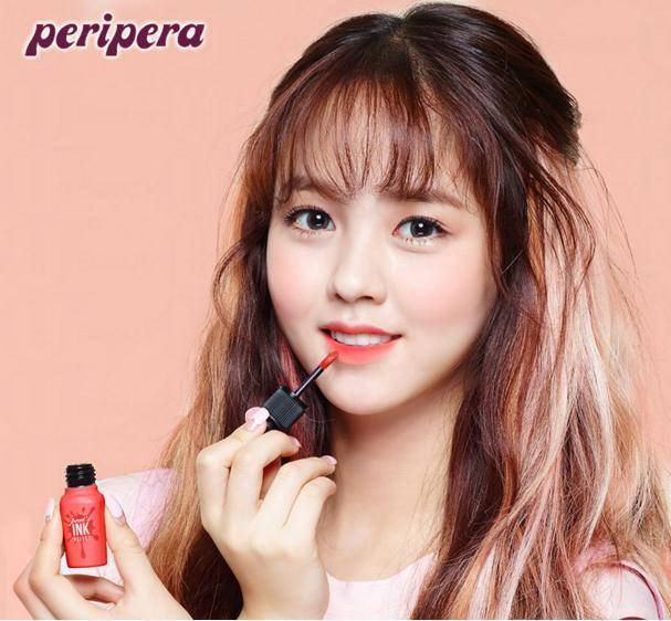 韓國 夏日 美妝品 金所炫代言以來，Peripera唇妝都勁斷貨，尤其桃紅色最難搶！