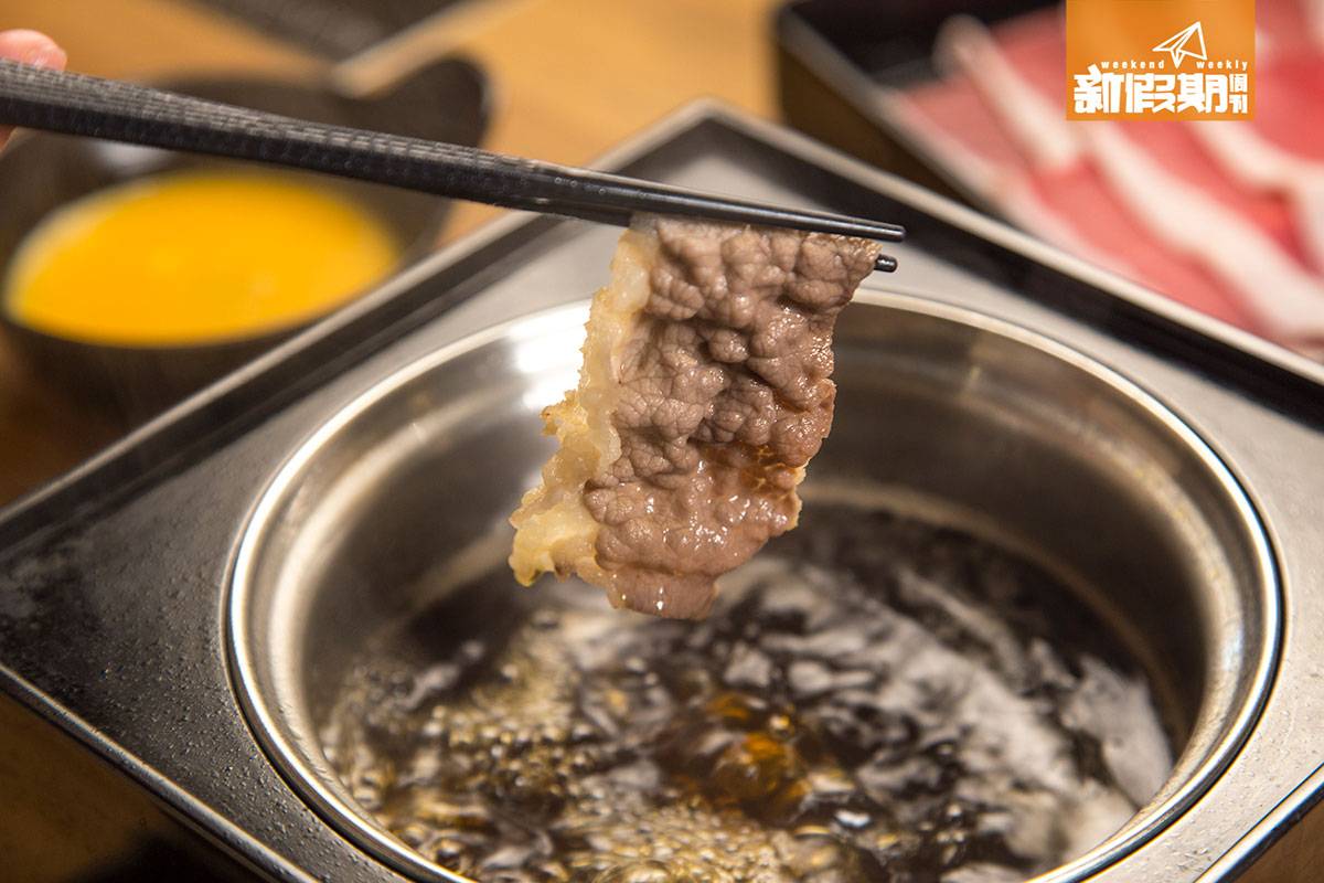 日式火鍋放題 牛味雖不算太濃，但都有咬口。