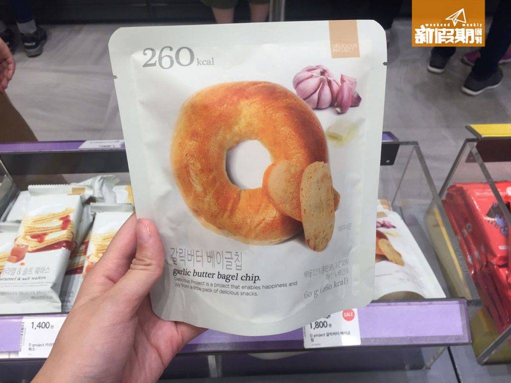 韓國藥妝 零食脆片非常好賣，每包 ₩1,800/HK。