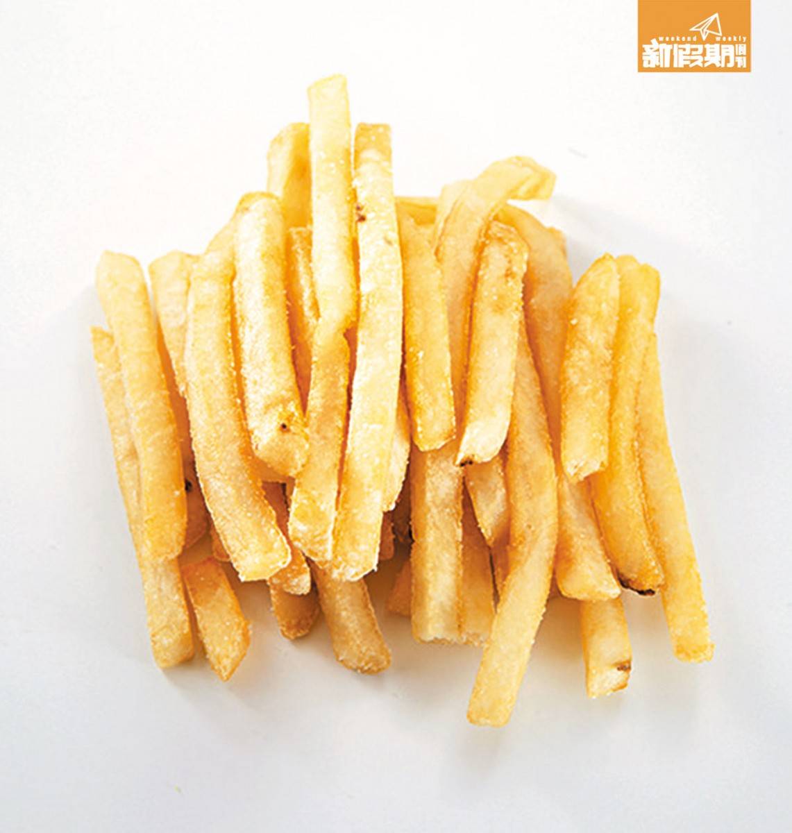 膽固醇 幼薯條比粗薯條的表面面積大，吸油量較高。