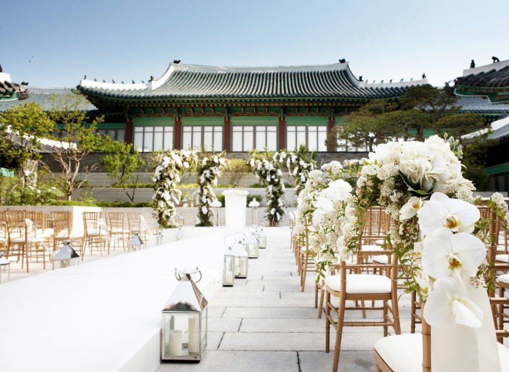首爾 新羅酒店 宋宋夫婦婚禮於迎賓館舉行。
