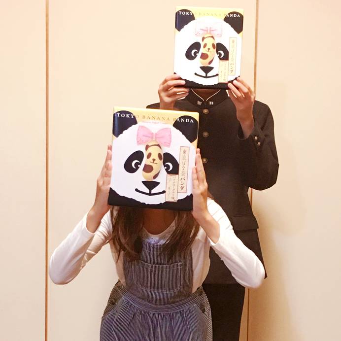 熊貓東京香蕉 個盒，可以用來這樣拍照！