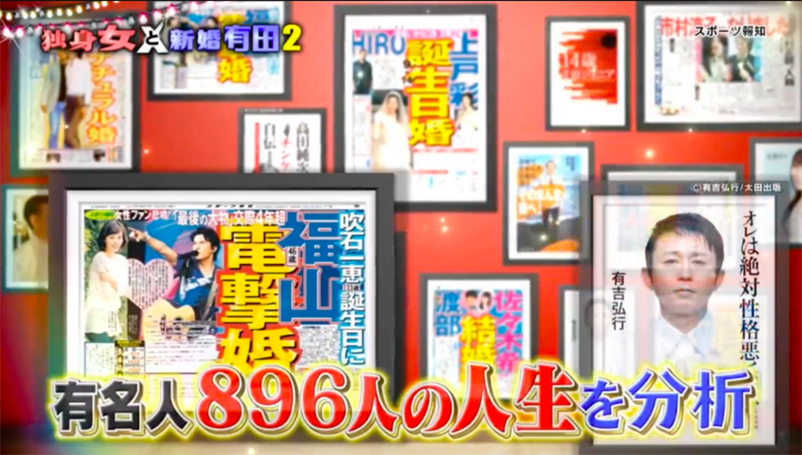 夫妻年齡 節目組搜集了896名日本藝人的資料作出分析。
