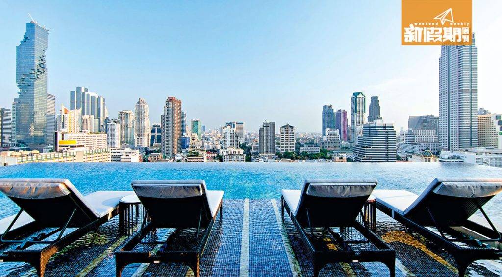 曼谷 新酒店 2018 全長18米的infinity pool位於酒店高層，眼前無遮無擋，打卡一流。