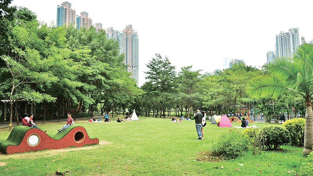 野餐 南昌公園是香港所有公園中算係數一數二的大草坪。