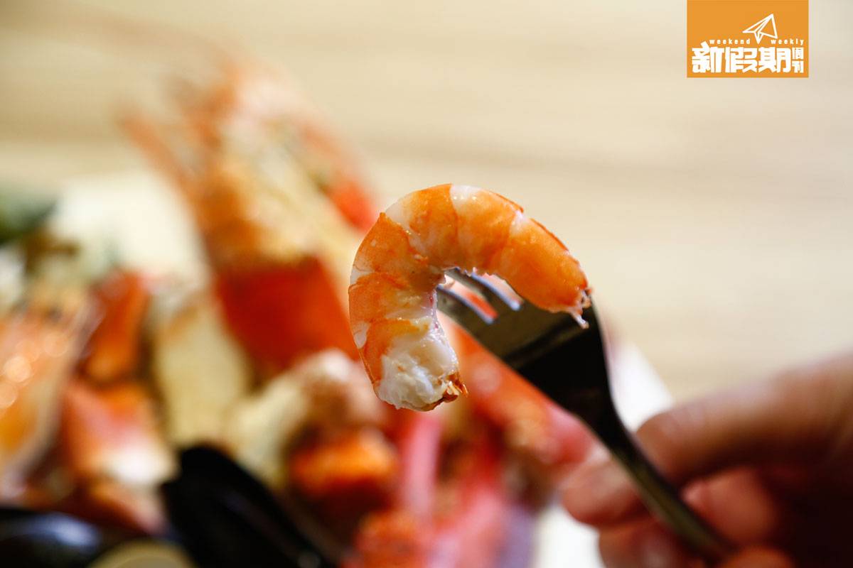 西環 自助餐 飲食優惠 龍蝦 凍蝦味道正常新鮮。