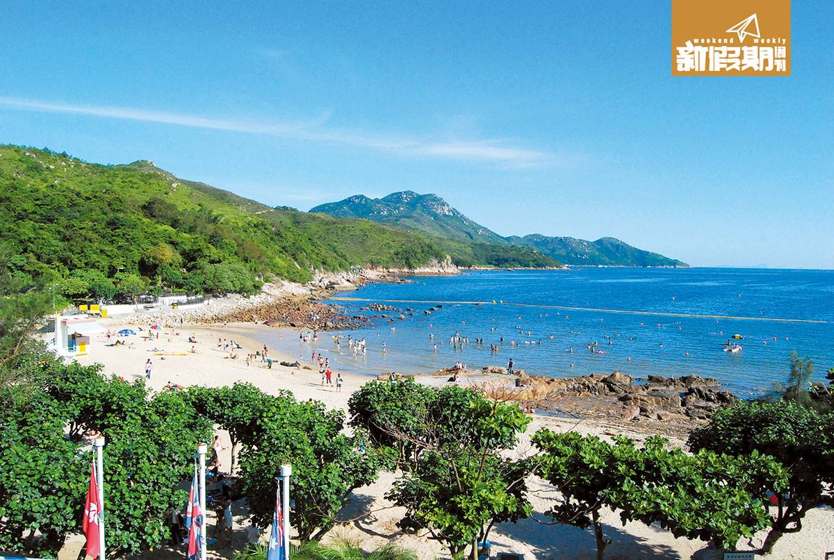 香港沙灘好去處 洪聖爺灣泳灘是香港沙灘中較出名的一個。