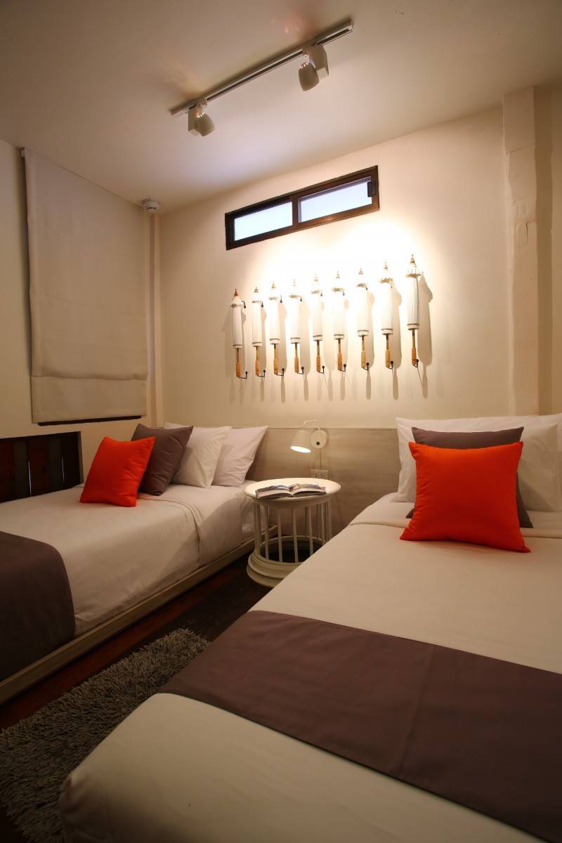 泰國 設有雙人床及單人床的房型，分房時就更有彈性。