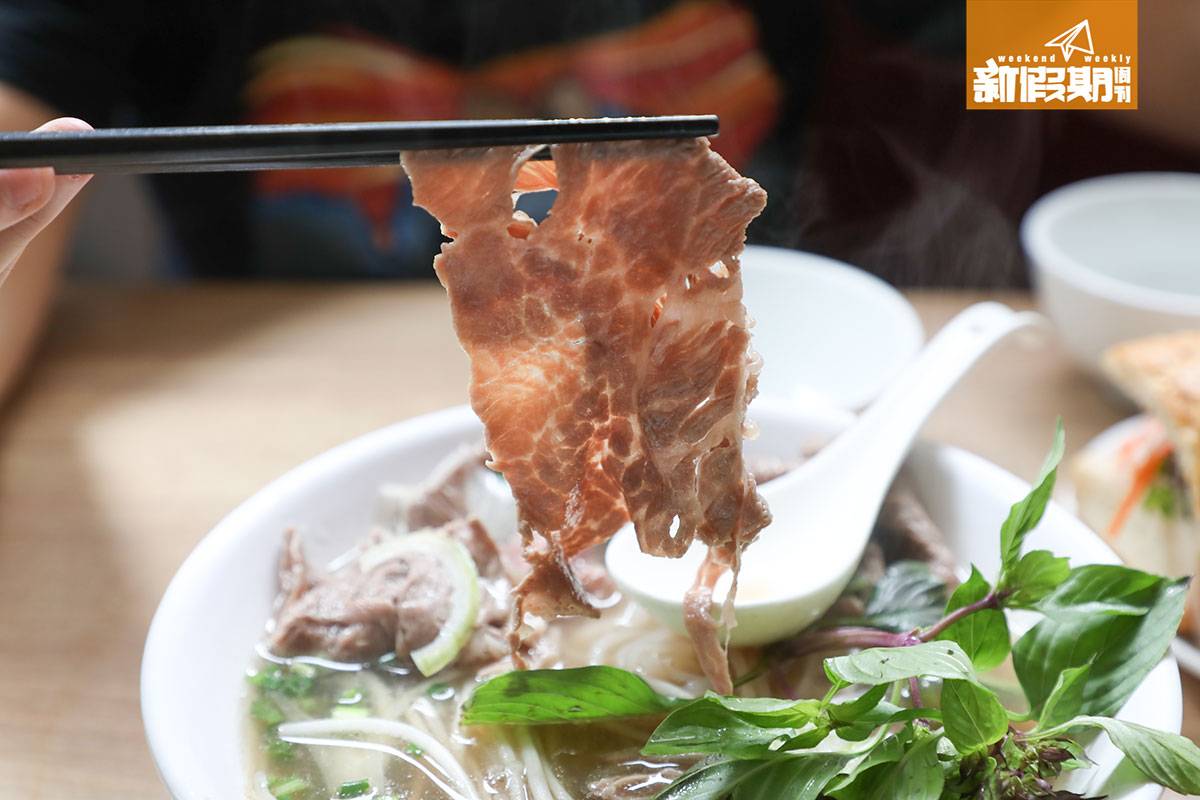 越南牛肉粉 牛肉肥瘦比例甚佳。