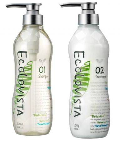 日本洗頭水 ViCREA ECOLOVISTA Shampoo(Smooth Repair)+Hair Treatment（參考價：洗頭水：1,404円/500ml、護髮素：1,404円/500g）