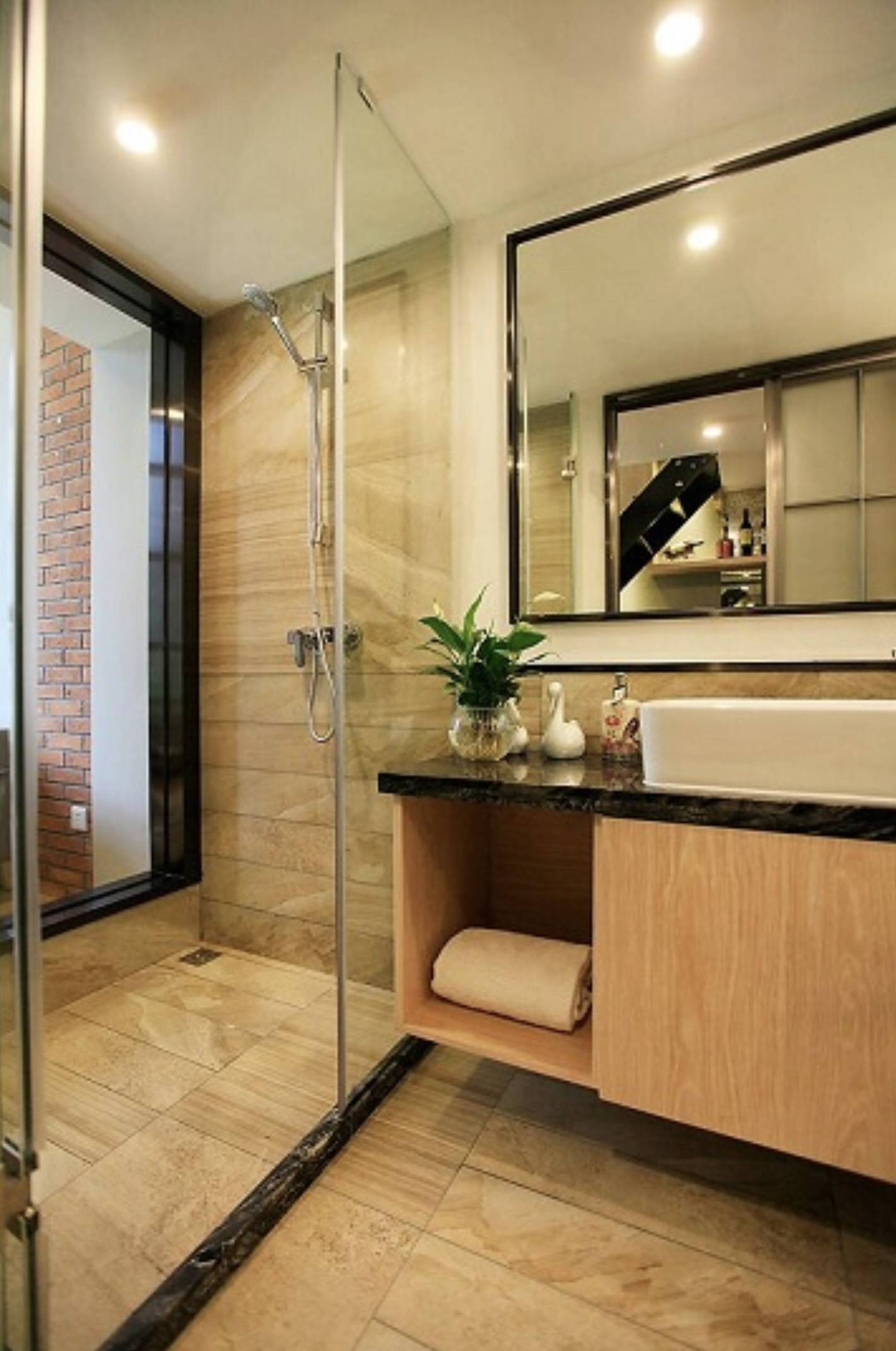 深圳好去處 酒店 浴室都是淋浴設計。