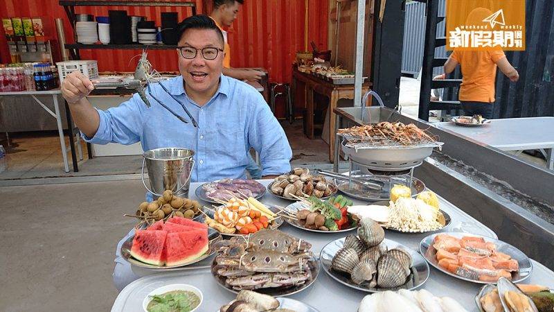 曼谷行程 TaiKong Seafood 的賣點是生蝦水道。