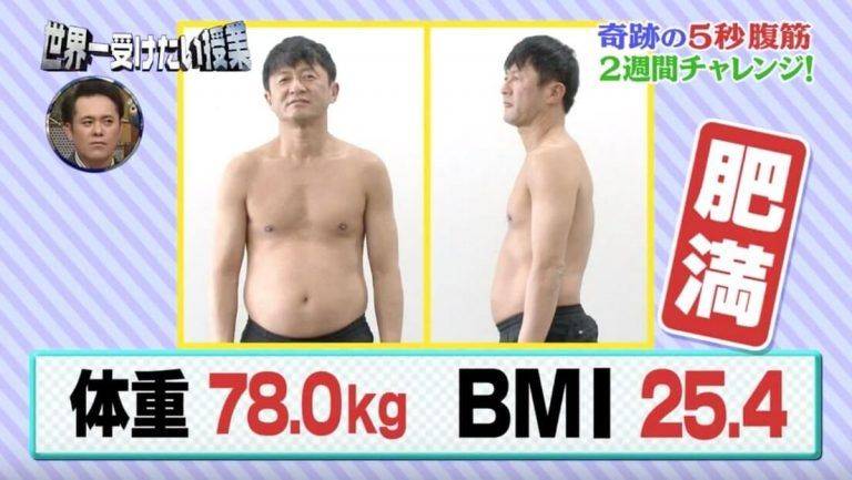 腹肌 前日本足球代表武田修宏親身測試兩星期「5秒腹肌鍛鍊法」