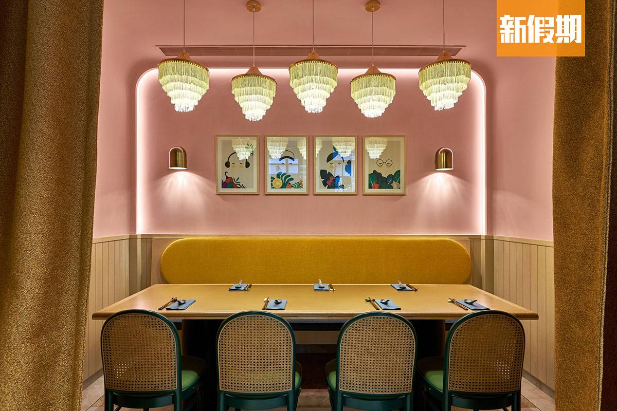 Afternoon Tea推介 餐廳的設計感很強，色調的配搭大膽卻柔和，舒適好坐。