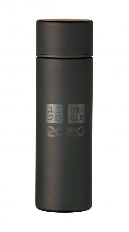 UNIQLO 黑色不銹鋼迷你瓶乙個 （容量120ml）