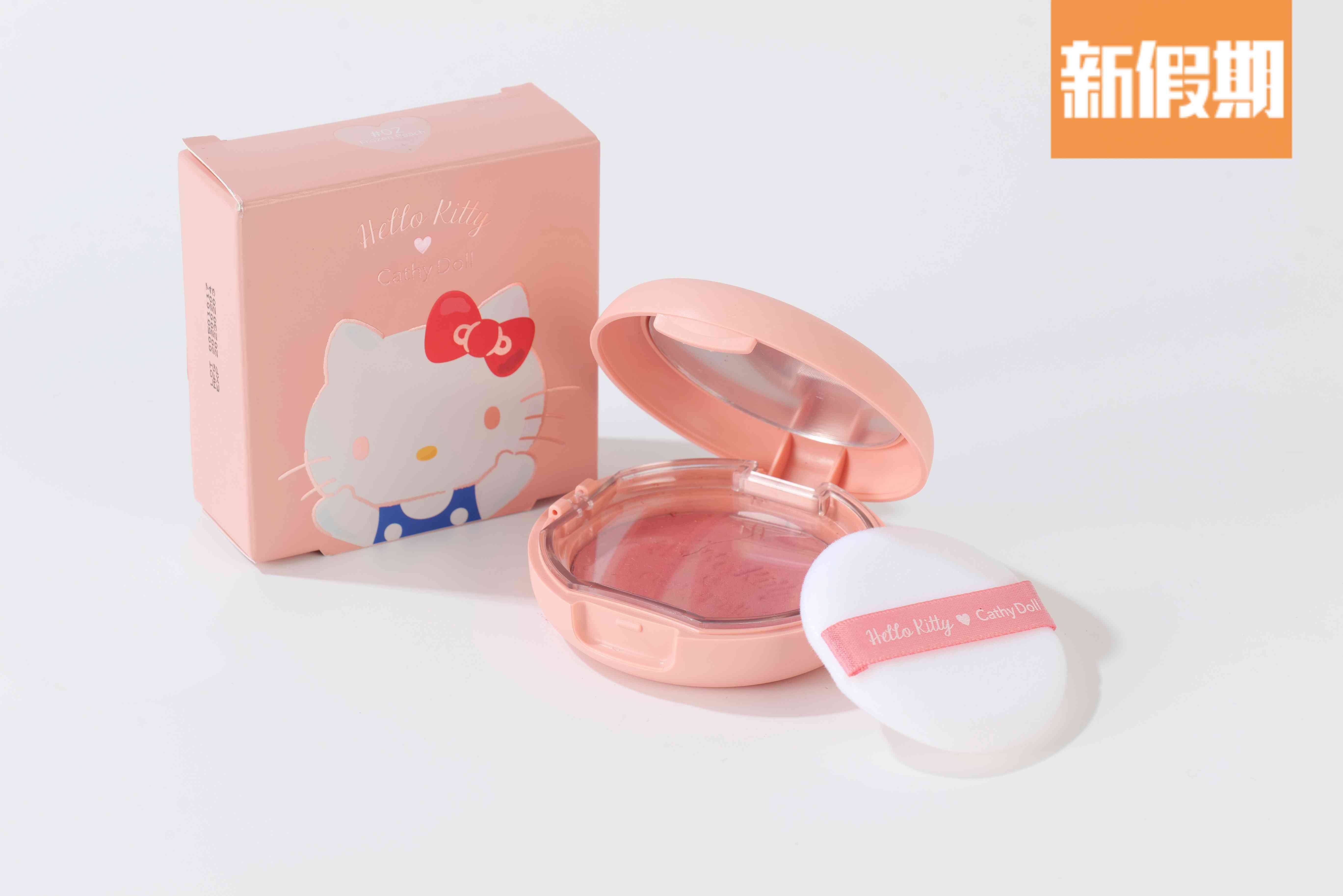 hello kitty Hello Kitty閃亮胭脂 – 蜜桃色 $60
