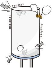 熱水爐 若使用熱水爐時出現異常，應立刻停止使用。