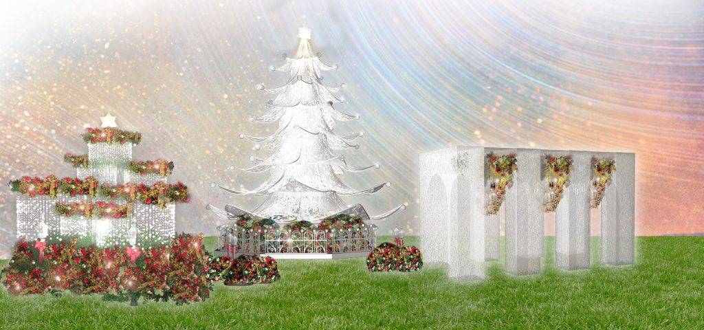 聖誕好去處2020 6米高的炫白聖誕樹