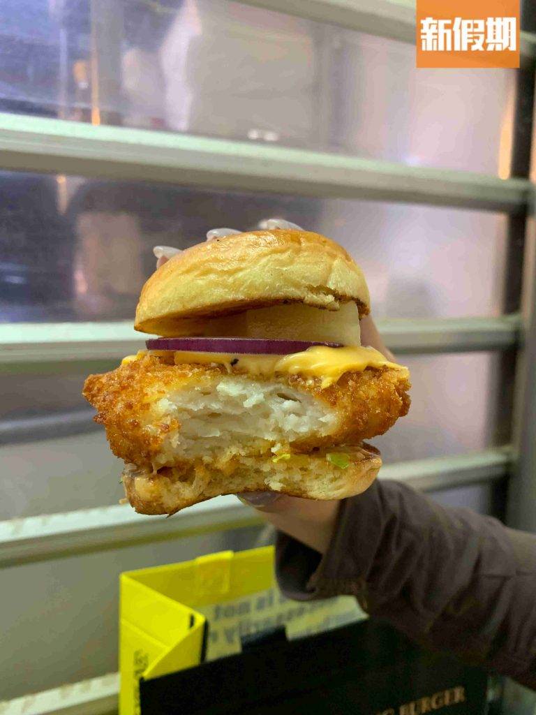 葵涌廣場 蝦堡肉身紮實。