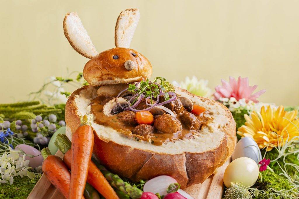 復活節自助餐 鮮茄肉丸釀兔仔農夫包