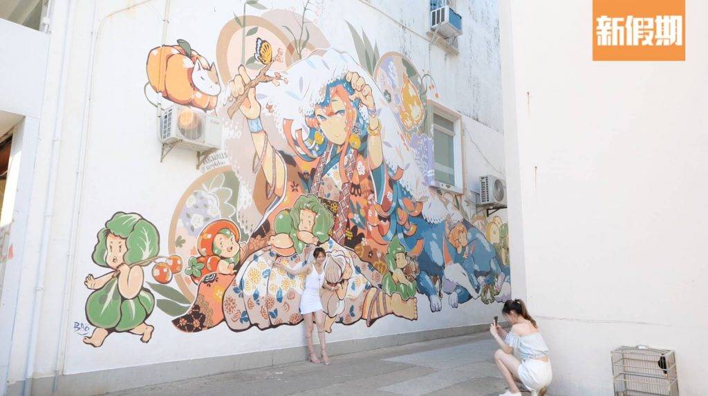 西貢好去處 西貢一日遊 2層高卡通風彩繪壁畫，畫得超精細！