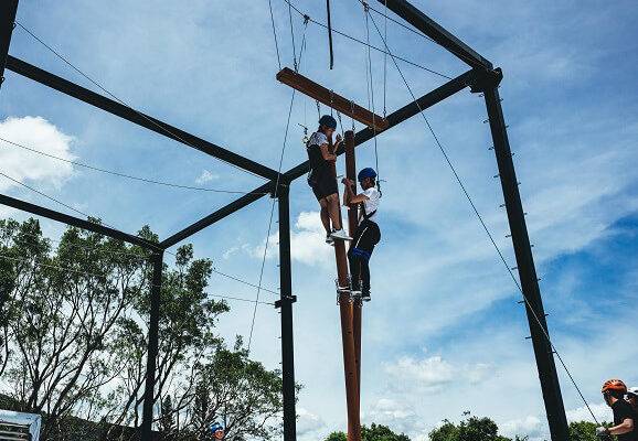 訓練營 高空繩網