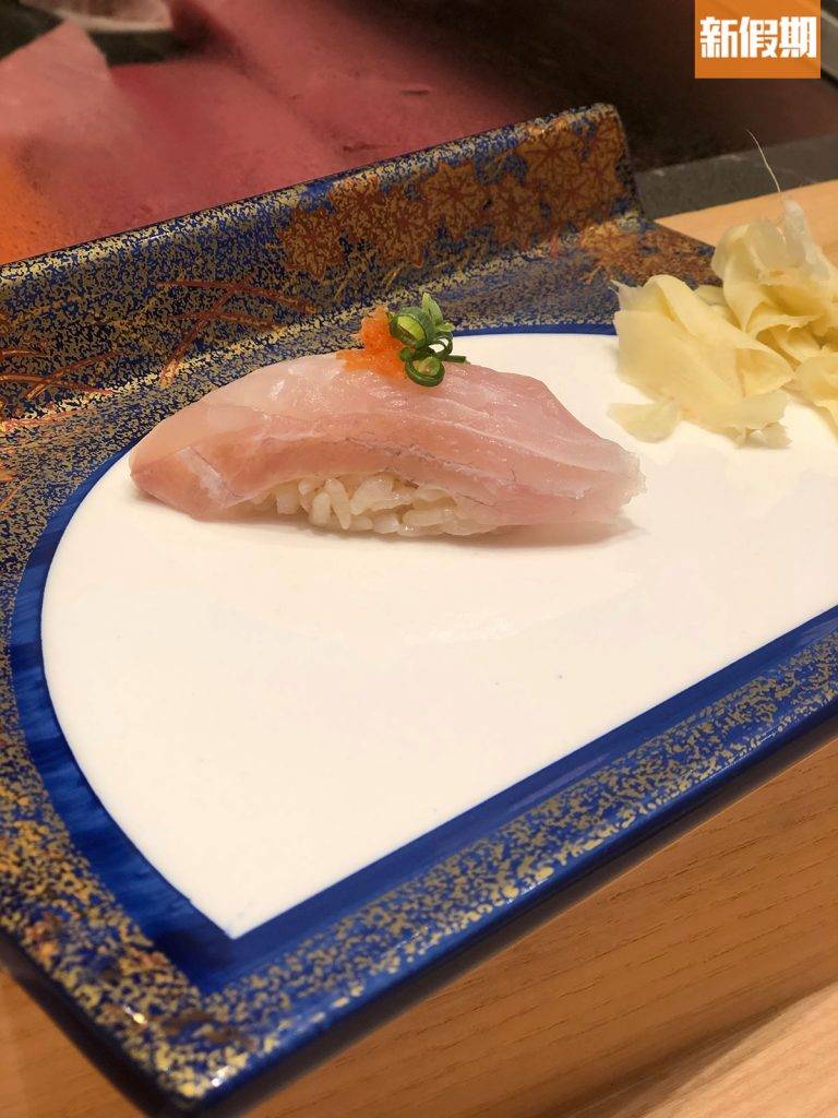 江戶壽司秀 胡椒鯛細嫩鮮美。