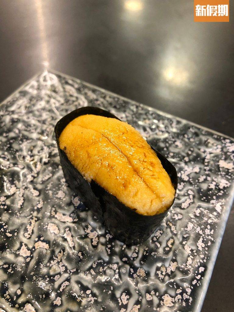 初鮨 海膽壽司海膽Creamy，口感細嫩。