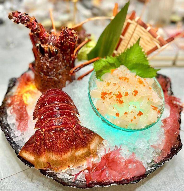 澳洲龍蝦刺身，肉質爽滑鮮甜。（圖片來源：靖·火鍋授權圖片）