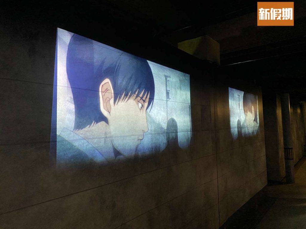 伊藤潤二 牆身會播放相關的動畫片段。