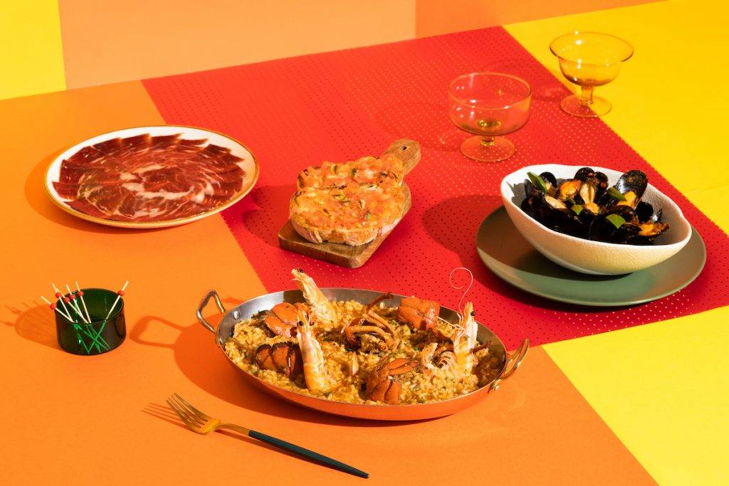 自助餐 龍蝦大蝦燉飯與西班牙火腿