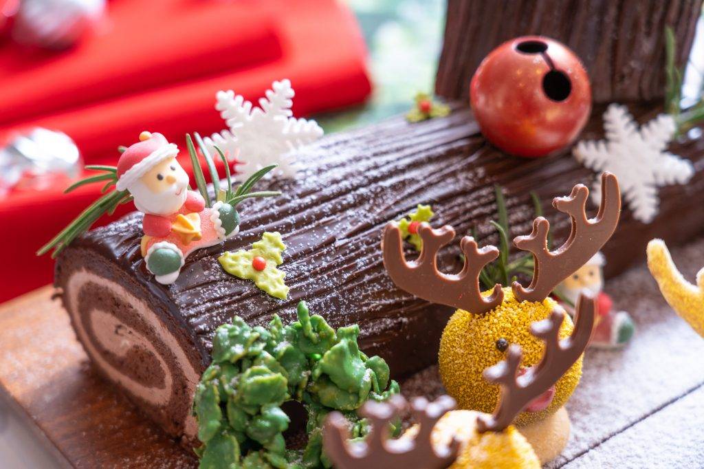 聖誕自助餐 傳統聖誕樹頭蛋糕
