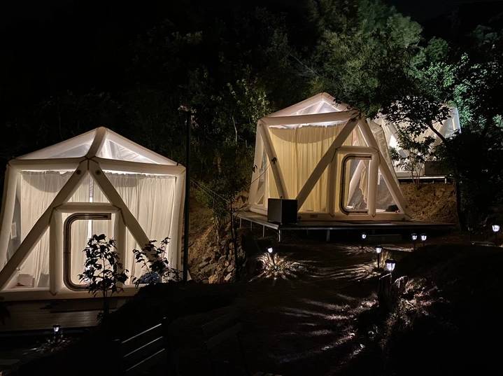 Glamping香港 私人露營 全透明星空帳篷