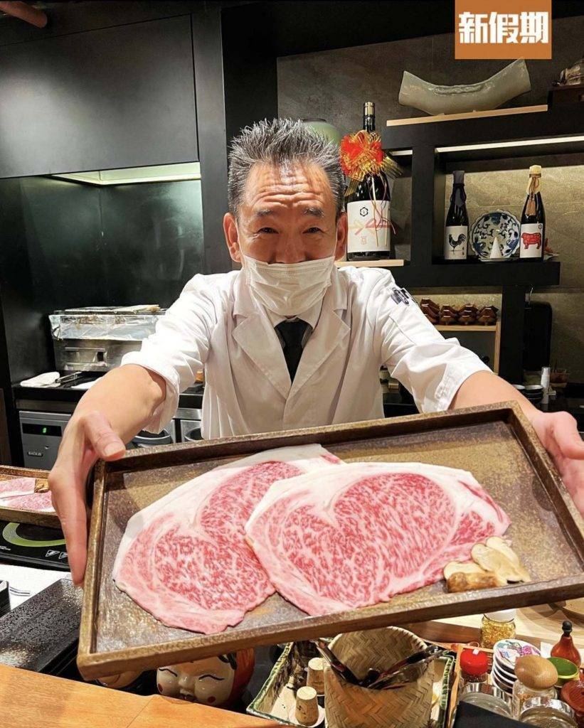 Omakase 全港Omakase推介｜餐廳由主廚長谷川倫紀掌舵，以小田和牛炮製出不同料理。