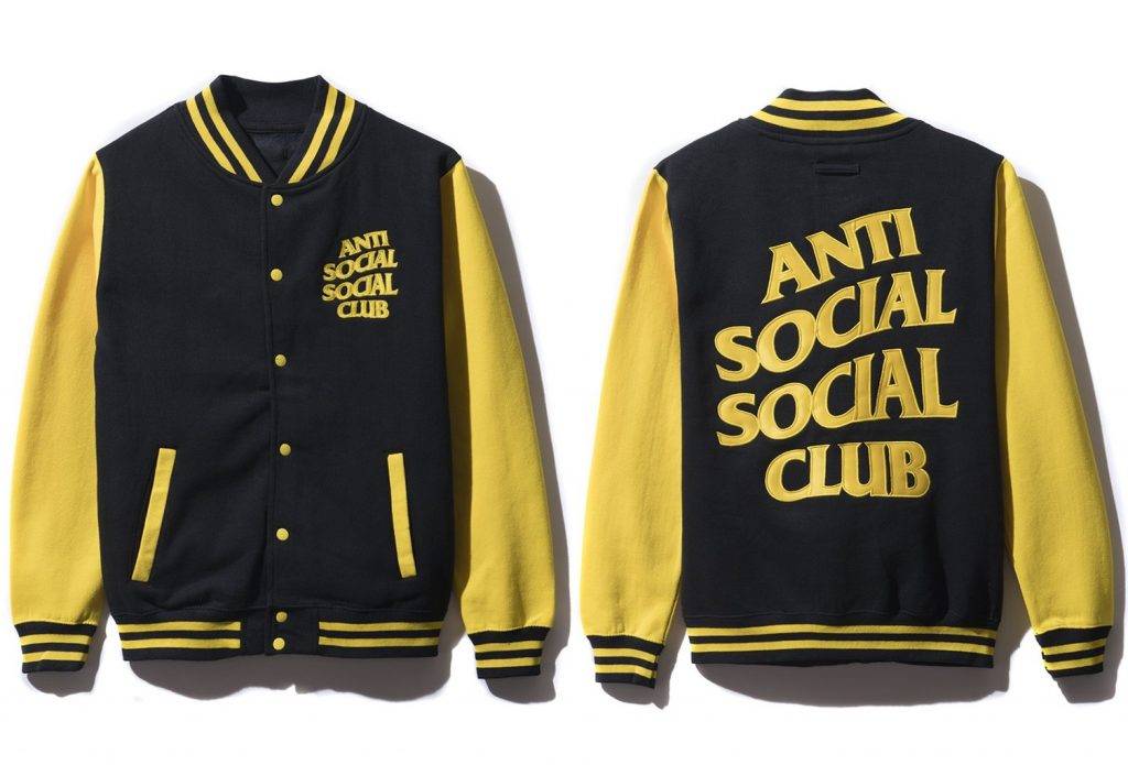 AntiSocialSocialClub DROPOUT YELLOW LETTERMAN 0（原價img class=