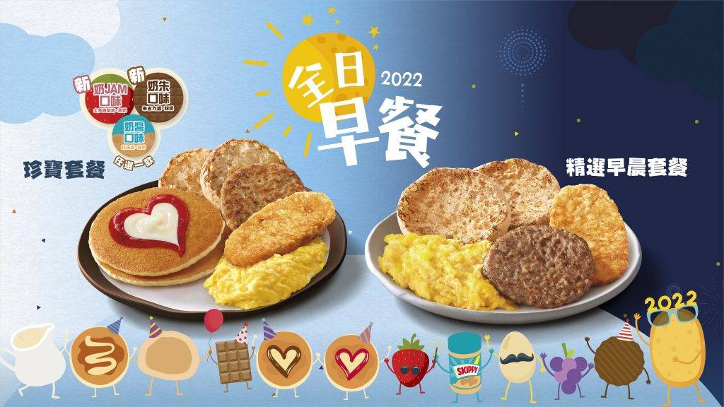 麥當勞優惠2022，踏入1月1日即有全日精選早晨套餐及珍寶套餐。（圖片來源：麥當勞官方授權圖片）