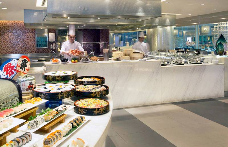 皇家太平洋酒店柏景餐廳的自助餐款式豐富（圖片來源：皇家太平洋酒店網站圖片）