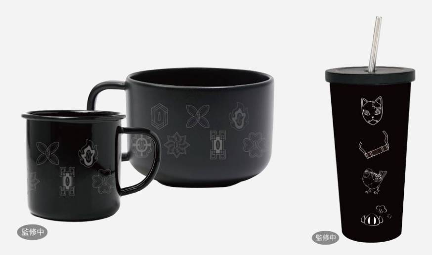全黑碗杯套裝組合0（左）、全黑保溫杯0（右） 現正接受預訂。（圖片來源：1011 SIPTEA授權圖片）