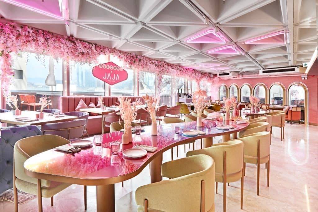 灣仔好去處 餐廳充滿粉紅色！