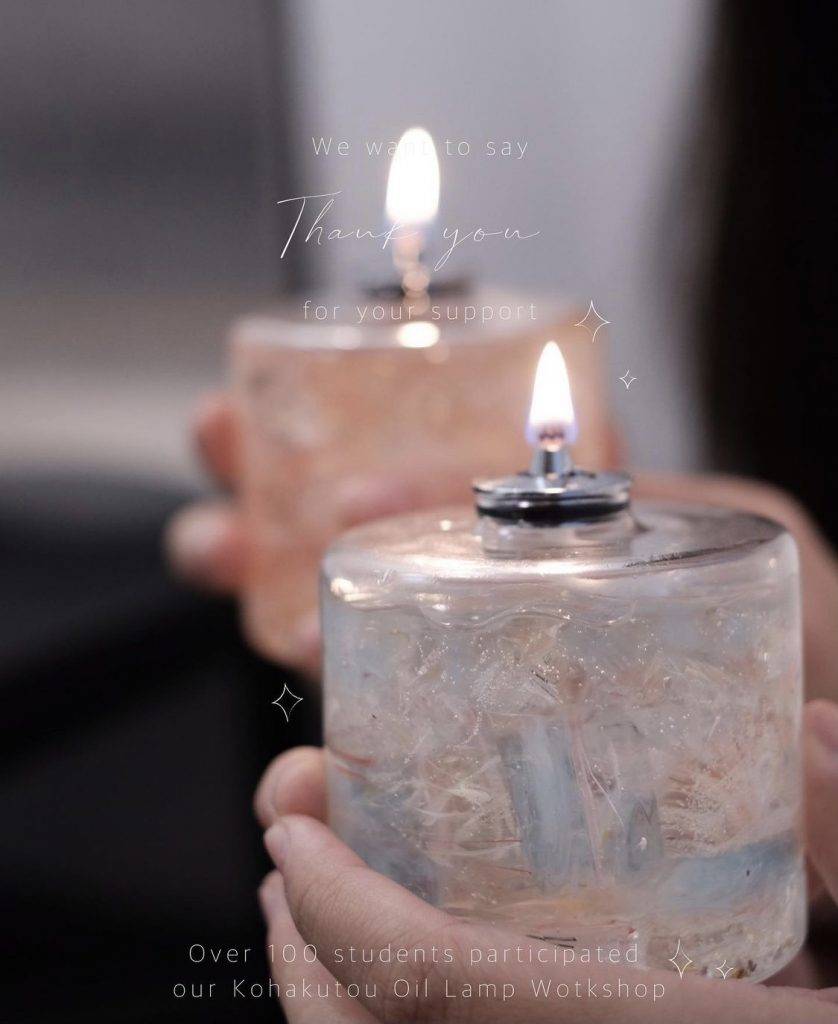 蠟製琥珀糖油燈工作坊。（圖片來源：Instagram@acureforgravity.candle）